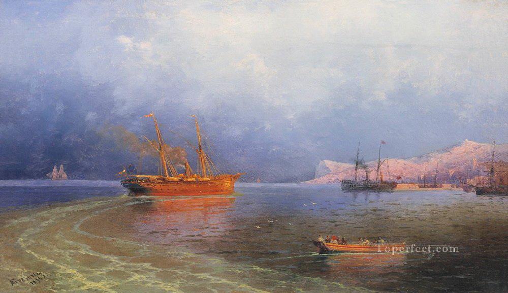 near coast of yalta 1894 Romantic Ivan Aivazovsky Russian Oil Paintings
